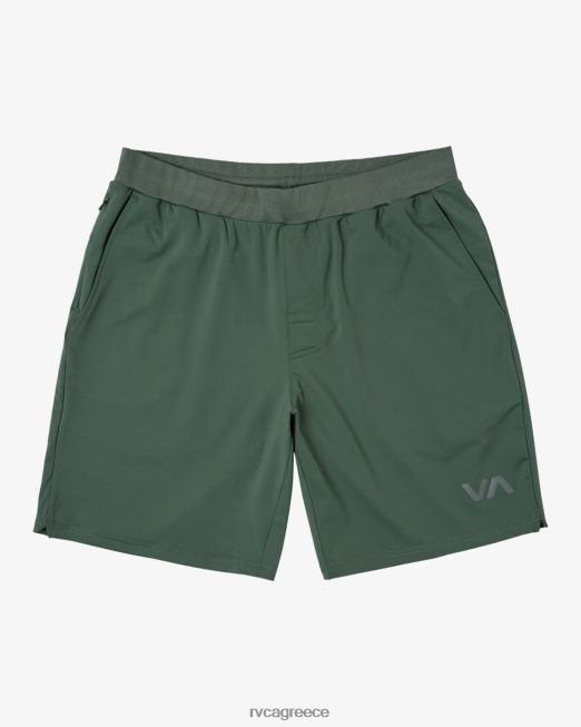 R422N8302 va sport trainer ελαστικό σορτς μέσης RVCA άνδρες σκούρος κάκτος είδη ένδυσης