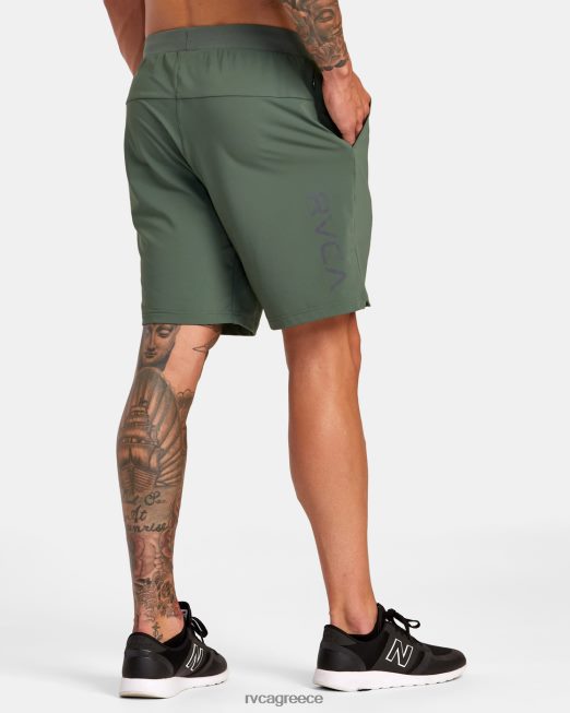 R422N8302 va sport trainer ελαστικό σορτς μέσης RVCA άνδρες σκούρος κάκτος είδη ένδυσης