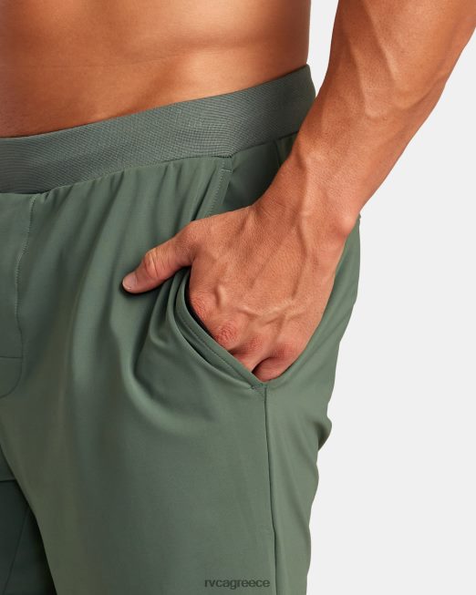 R422N8302 va sport trainer ελαστικό σορτς μέσης RVCA άνδρες σκούρος κάκτος είδη ένδυσης