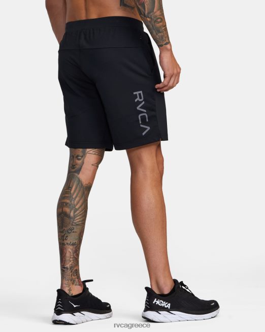 R422N8335 va sport trainer ελαστικό σορτς μέσης RVCA άνδρες μαύρος είδη ένδυσης