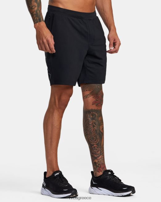 R422N8335 va sport trainer ελαστικό σορτς μέσης RVCA άνδρες μαύρος είδη ένδυσης