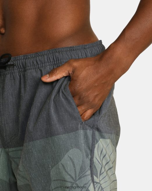 R422N8642 υβριδικό ελαστικό αθλητικό σορτς hawaii yogger 17 RVCA άνδρες ελιά είδη ένδυσης