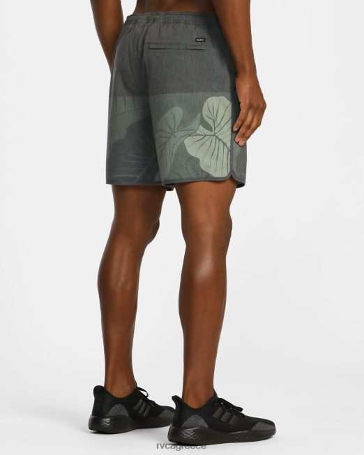 R422N8642 υβριδικό ελαστικό αθλητικό σορτς hawaii yogger 17 RVCA άνδρες ελιά είδη ένδυσης