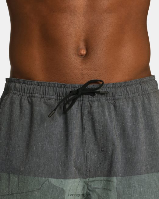 R422N8642 υβριδικό ελαστικό αθλητικό σορτς hawaii yogger 17 RVCA άνδρες ελιά είδη ένδυσης