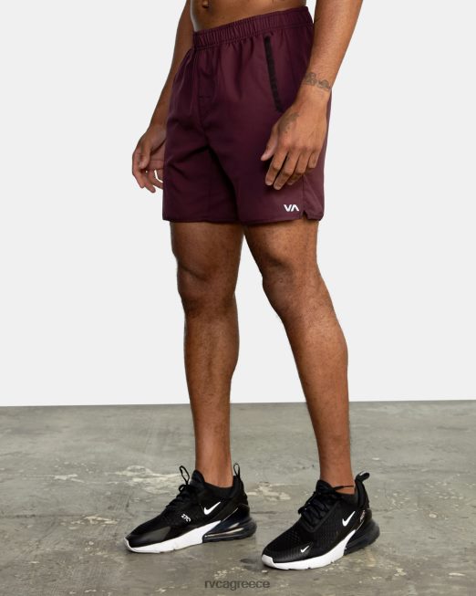 R422N8656 yogger iv αθλητικό σορτς 17 RVCA άνδρες δαμάσκηνο είδη ένδυσης