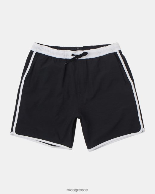 R422N8706 yogger υβριδικό ελαστικό αθλητικό σορτς μέσης 17 RVCA άνδρες μαύρος είδη ένδυσης