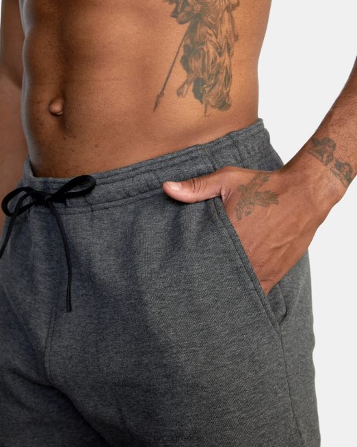 R422N8756 αθλητικό σορτς με ελαστική μέση iv 19 RVCA άνδρες καπνιστή γκρι ερείκη είδη ένδυσης