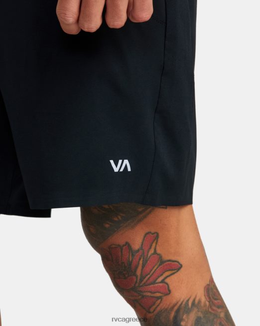 R422N8792 yogger συν 18 σορτς προπόνησης RVCA άνδρες μαύρος είδη ένδυσης