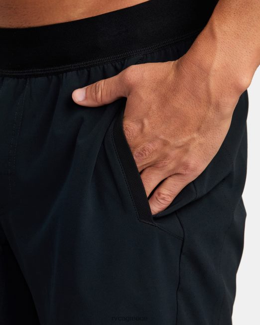 R422N8792 yogger συν 18 σορτς προπόνησης RVCA άνδρες μαύρος είδη ένδυσης
