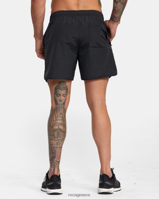 R422N8815 αουτσάιντερ basecamp 16 σορτς προπόνησης RVCA άνδρες μαύρος είδη ένδυσης