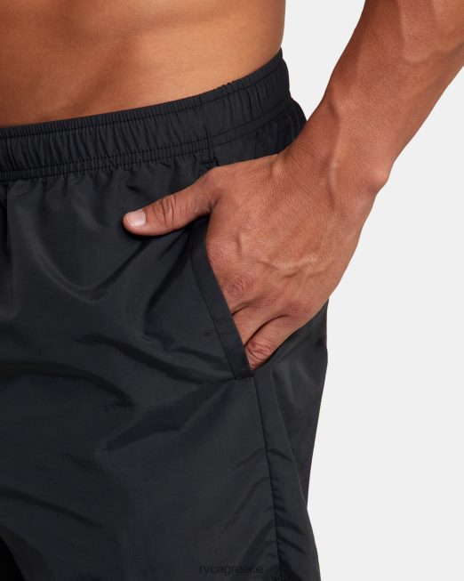 R422N8815 αουτσάιντερ basecamp 16 σορτς προπόνησης RVCA άνδρες μαύρος είδη ένδυσης