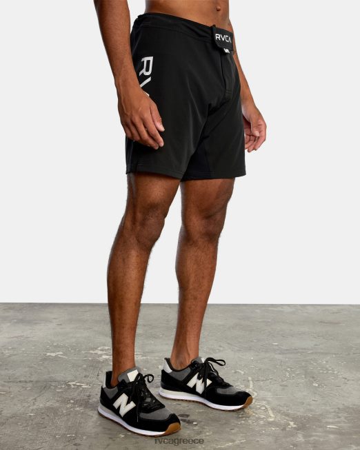 R422N8856 σορτς περιπάτου ελαστικής μέσης με ξύστρα μάχης 15 RVCA άνδρες μαύρος είδη ένδυσης