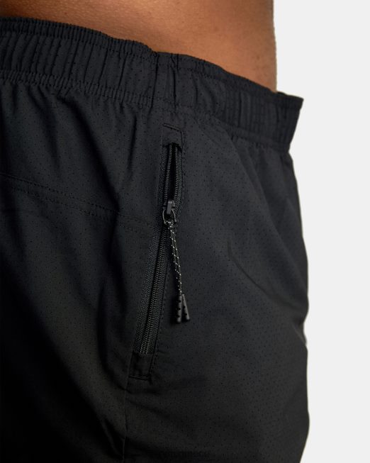 R422N8962 yogger jogger ελαστικό σορτς για τρέξιμο 15 RVCA άνδρες μαύρος είδη ένδυσης