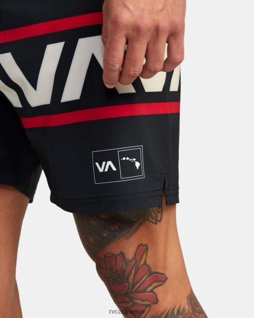 R422N8983 Χαβάη αγώνα scrapper 17 τεχνικό σορτς RVCA άνδρες μαύρος είδη ένδυσης