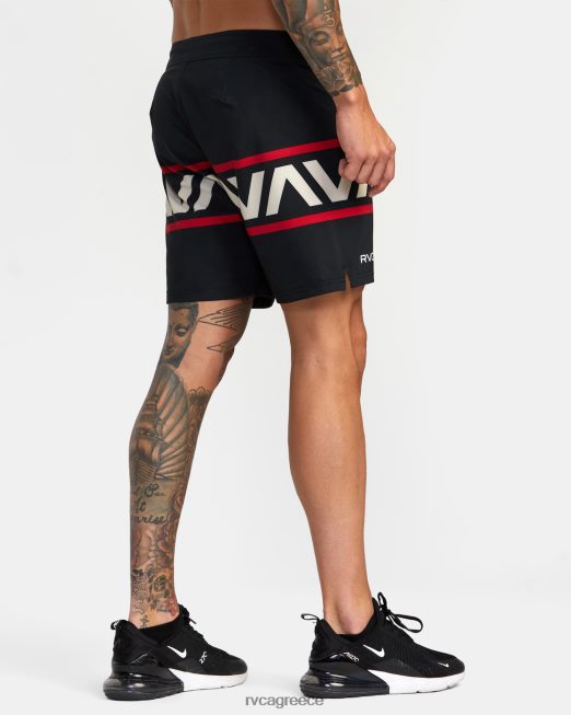 R422N8983 Χαβάη αγώνα scrapper 17 τεχνικό σορτς RVCA άνδρες μαύρος είδη ένδυσης