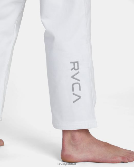 R422N8316 x shoyoroll brazilian jiu jitsu gi RVCA άνδρες άσπρο είδη ένδυσης