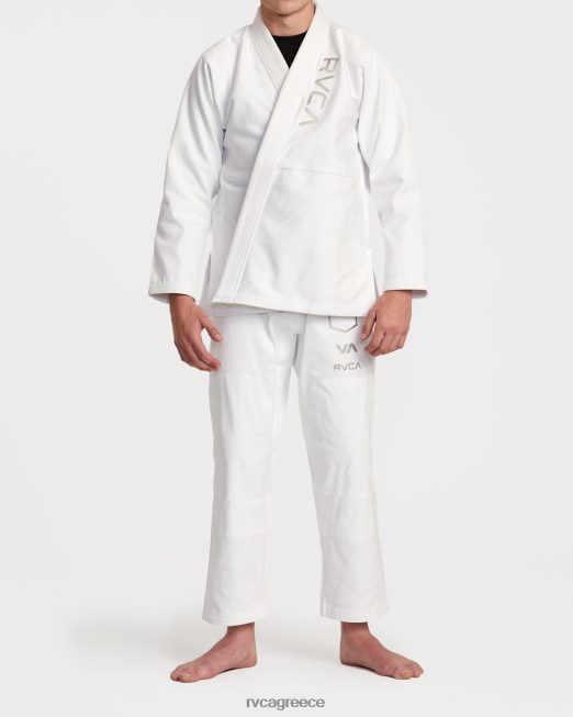R422N8316 x shoyoroll brazilian jiu jitsu gi RVCA άνδρες άσπρο είδη ένδυσης