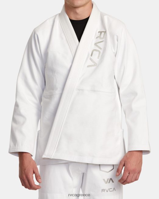 R422N8316 x shoyoroll brazilian jiu jitsu gi RVCA άνδρες άσπρο είδη ένδυσης