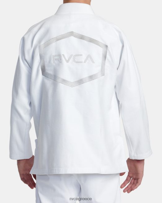 R422N8316 x shoyoroll brazilian jiu jitsu gi RVCA άνδρες άσπρο είδη ένδυσης