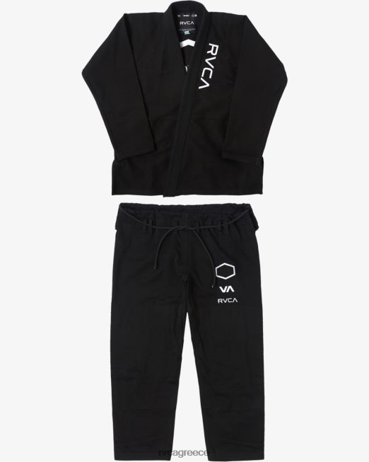 R422N8318 x shoyoroll brazilian jiu jitsu gi RVCA άνδρες μαύρος είδη ένδυσης