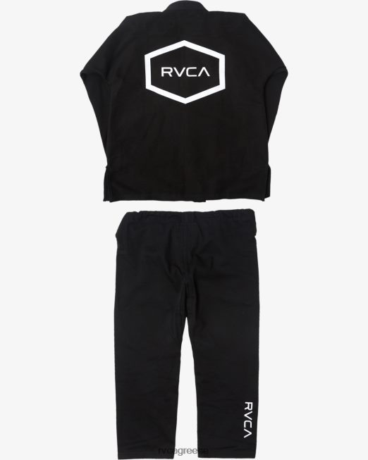 R422N8318 x shoyoroll brazilian jiu jitsu gi RVCA άνδρες μαύρος είδη ένδυσης