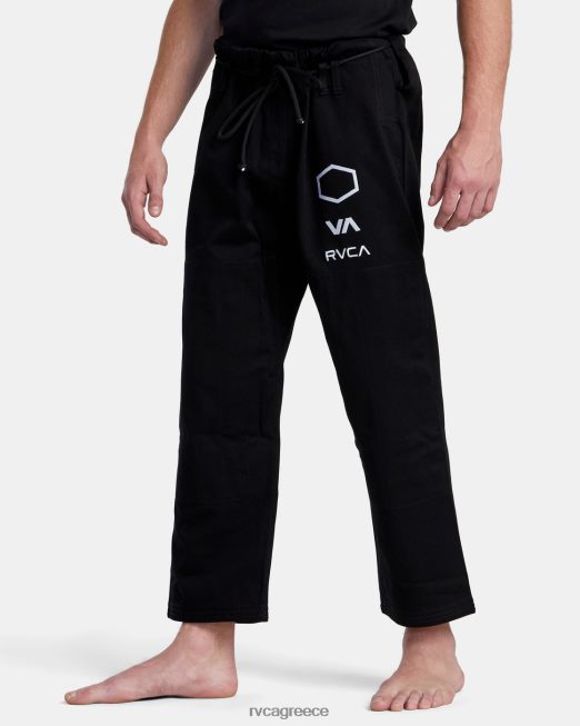 R422N8318 x shoyoroll brazilian jiu jitsu gi RVCA άνδρες μαύρος είδη ένδυσης