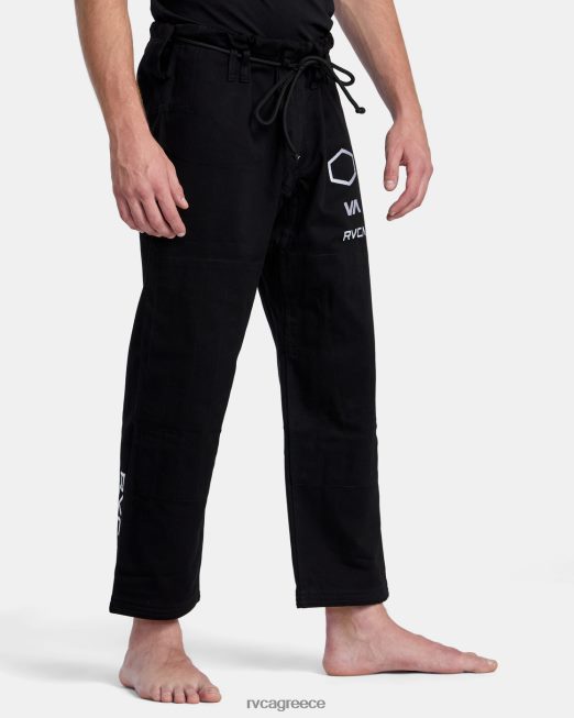 R422N8318 x shoyoroll brazilian jiu jitsu gi RVCA άνδρες μαύρος είδη ένδυσης