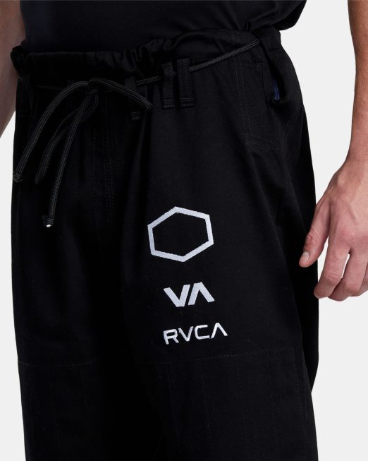 R422N8318 x shoyoroll brazilian jiu jitsu gi RVCA άνδρες μαύρος είδη ένδυσης