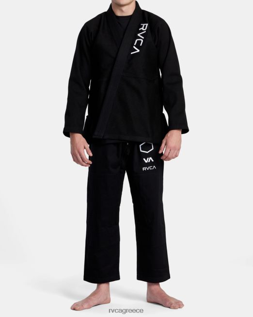 R422N8318 x shoyoroll brazilian jiu jitsu gi RVCA άνδρες μαύρος είδη ένδυσης