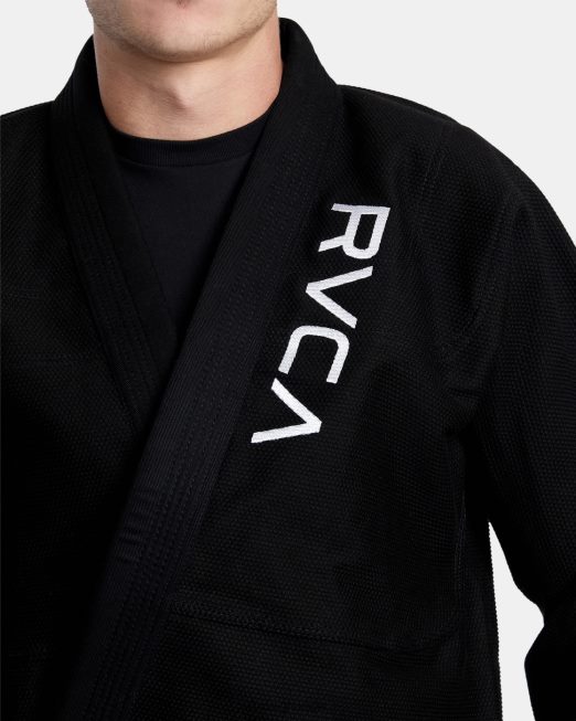 R422N8318 x shoyoroll brazilian jiu jitsu gi RVCA άνδρες μαύρος είδη ένδυσης