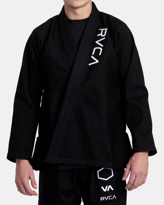 R422N8318 x shoyoroll brazilian jiu jitsu gi RVCA άνδρες μαύρος είδη ένδυσης