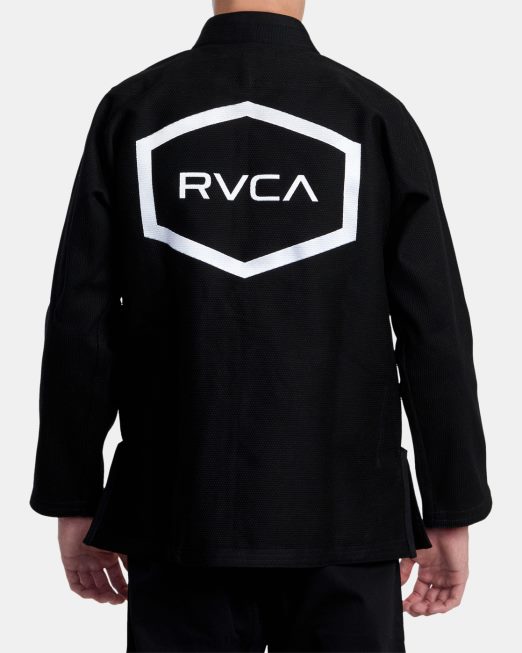 R422N8318 x shoyoroll brazilian jiu jitsu gi RVCA άνδρες μαύρος είδη ένδυσης