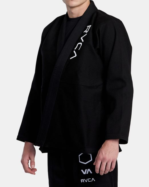 R422N8318 x shoyoroll brazilian jiu jitsu gi RVCA άνδρες μαύρος είδη ένδυσης