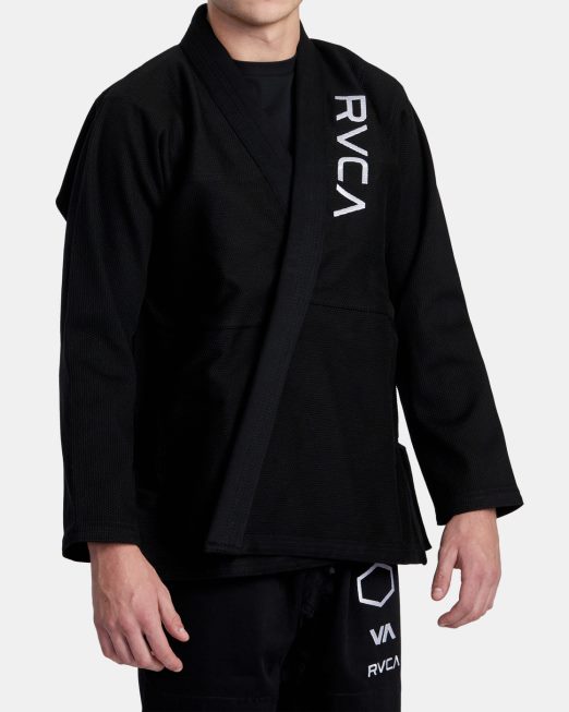 R422N8318 x shoyoroll brazilian jiu jitsu gi RVCA άνδρες μαύρος είδη ένδυσης