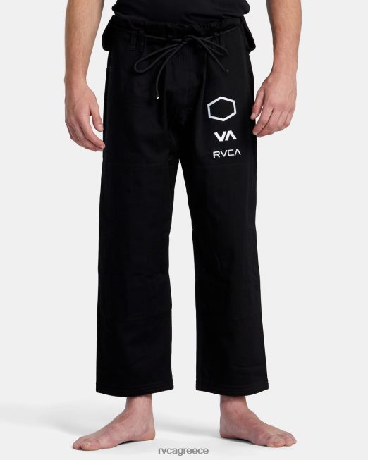 R422N8318 x shoyoroll brazilian jiu jitsu gi RVCA άνδρες μαύρος είδη ένδυσης