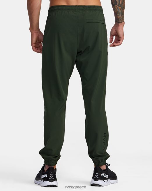 R422N81021 yogger παντελόνι πίστας ii RVCA άνδρες μαύρη ελιά είδη ένδυσης