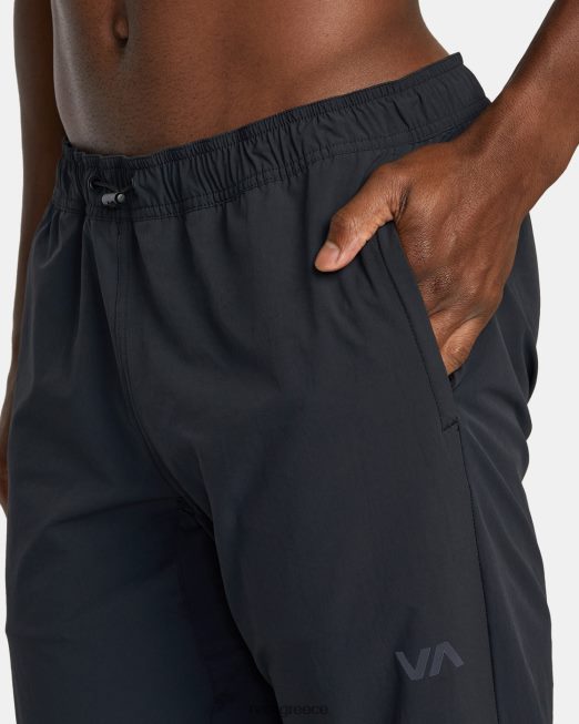 R422N8460 slim fit παντελόνι τεχνολογίας φάσματος RVCA άνδρες μαύρος είδη ένδυσης