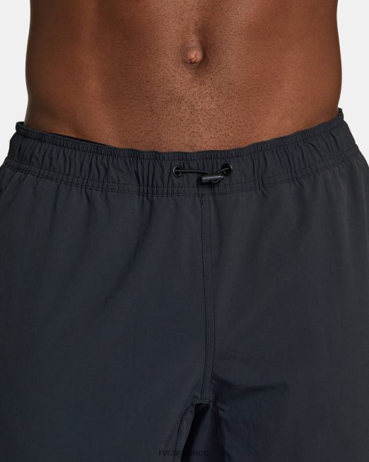 R422N8460 slim fit παντελόνι τεχνολογίας φάσματος RVCA άνδρες μαύρος είδη ένδυσης