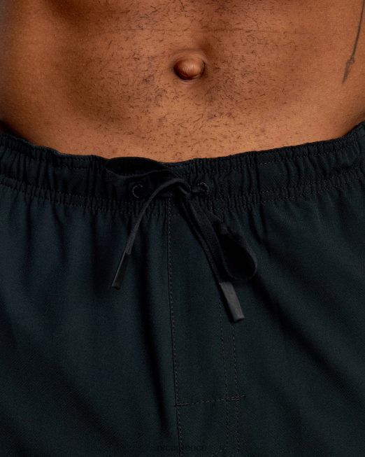 R422N8778 yogger παντελόνι πίστας ii RVCA άνδρες μαύρος είδη ένδυσης