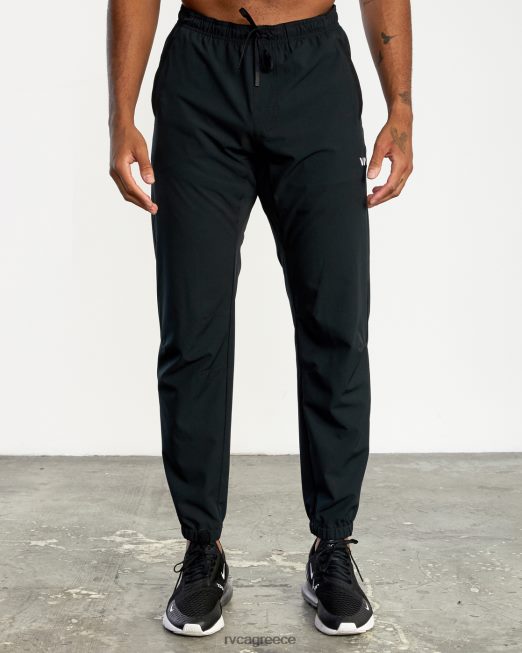 R422N8778 yogger παντελόνι πίστας ii RVCA άνδρες μαύρος είδη ένδυσης