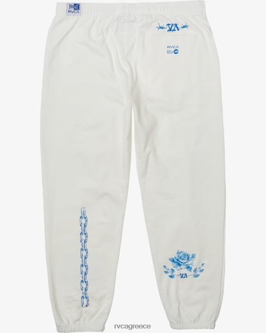R422N879 everlast x benjamin jeanjean joggers RVCA άνδρες υπόλευκο είδη ένδυσης