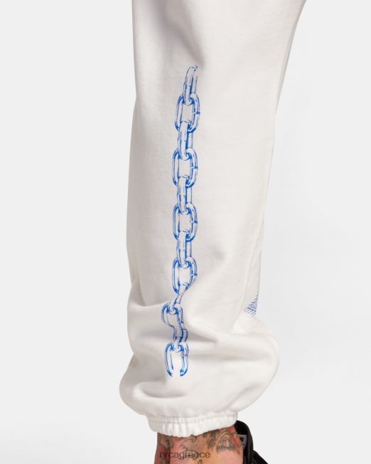 R422N879 everlast x benjamin jeanjean joggers RVCA άνδρες υπόλευκο είδη ένδυσης