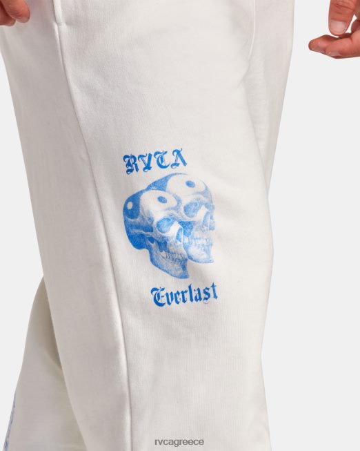 R422N879 everlast x benjamin jeanjean joggers RVCA άνδρες υπόλευκο είδη ένδυσης