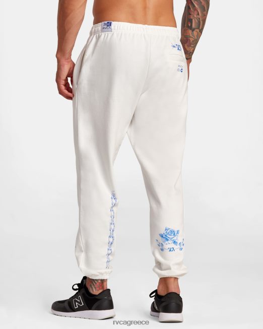 R422N879 everlast x benjamin jeanjean joggers RVCA άνδρες υπόλευκο είδη ένδυσης