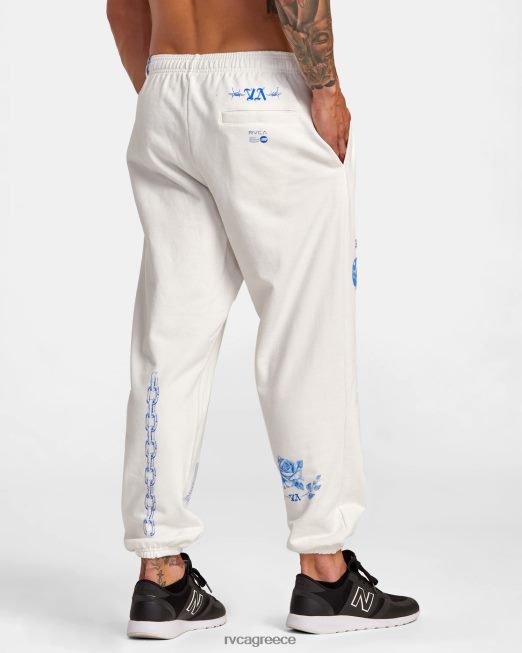 R422N879 everlast x benjamin jeanjean joggers RVCA άνδρες υπόλευκο είδη ένδυσης