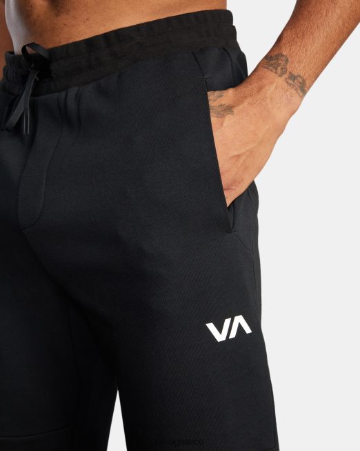 R422N8814 tech fleece sweatpants ii RVCA άνδρες μαύρος είδη ένδυσης