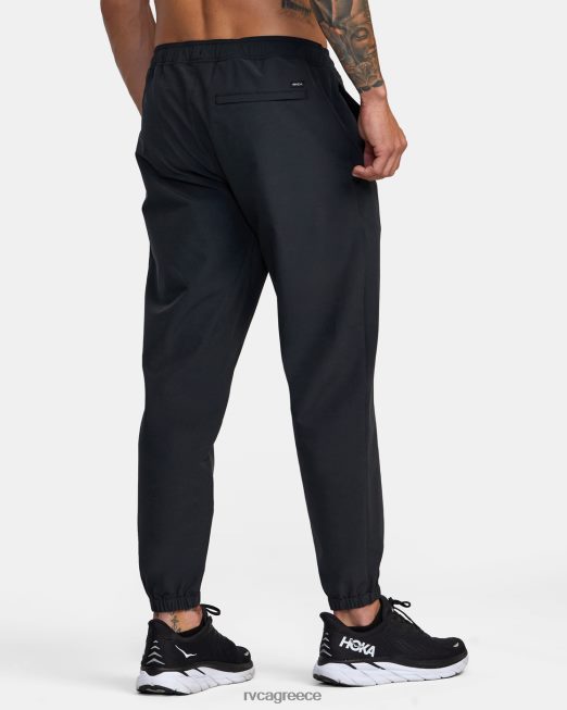 R422N8850 υβριδικό παντελόνι yogger RVCA άνδρες μαύρος είδη ένδυσης