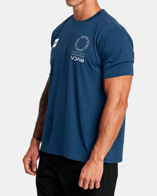 R422N8117 va mark tee RVCA άνδρες μπλε του στρατού είδη ένδυσης