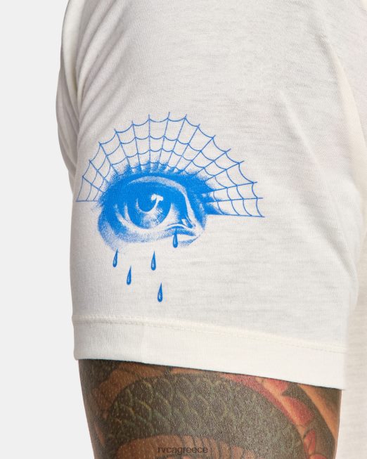 R422N8149 μπλουζάκι everlast x benjamin jeanjean RVCA άνδρες άσπρο είδη ένδυσης