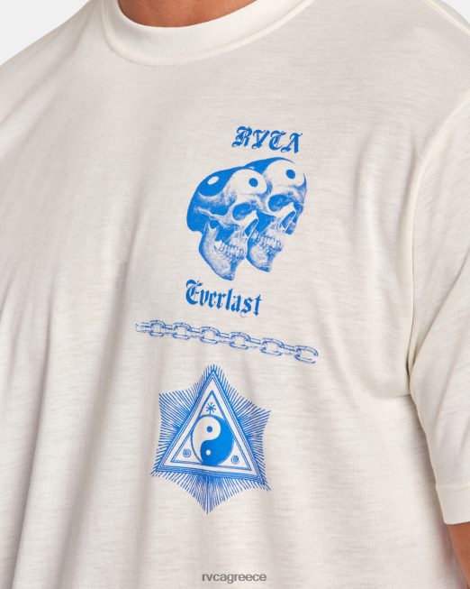 R422N8149 μπλουζάκι everlast x benjamin jeanjean RVCA άνδρες άσπρο είδη ένδυσης